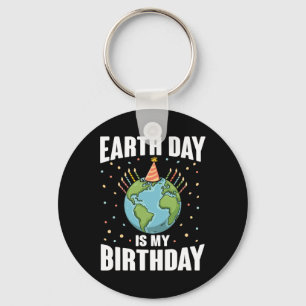 Earth Day is mijn verjaardag als milieuwetenschapp Sleutelhanger