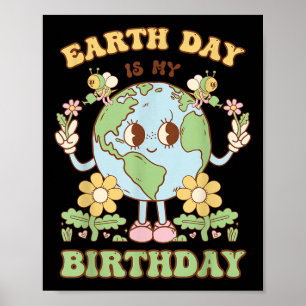 Earth Day is mijn verjaardag op 22 april, de Dag v Poster