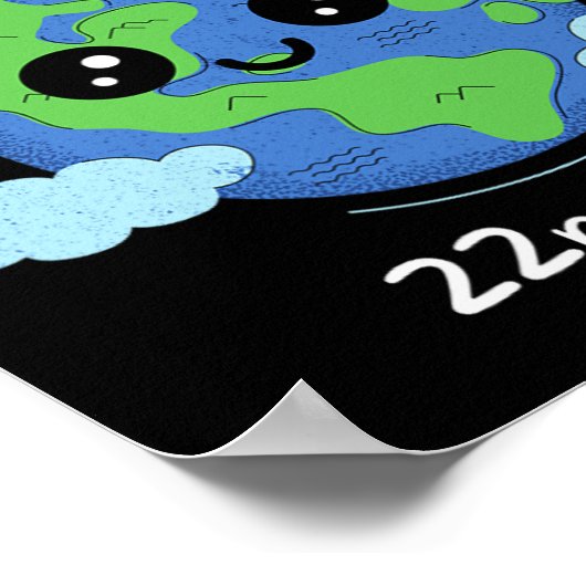 Earth Day is mijn verjaardag Pro Environment Party Poster (Hoek)