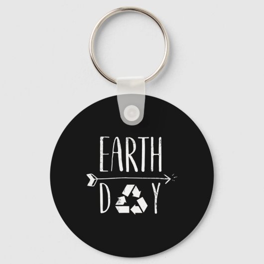 Earth Day Jubileum Schattigee recycling Sleutelhanger (Voorkant)