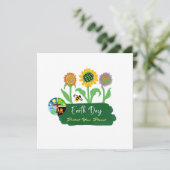 Earth Day Kaart (Staand voorkant)