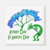 Earth Day Kokopelli Magneet (Voorkant)
