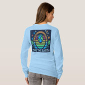Earth Day Long Sleeve Duurzame Aarde Liefde T-shirt (Achterkant volledig)