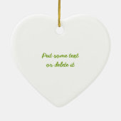 Earth Day Love Protect Respect aangepast ornament (Achterkant)