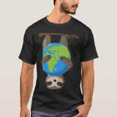 Earth Day Love the Earth Sloth Environmentalist Ec T-shirt (Voorkant)