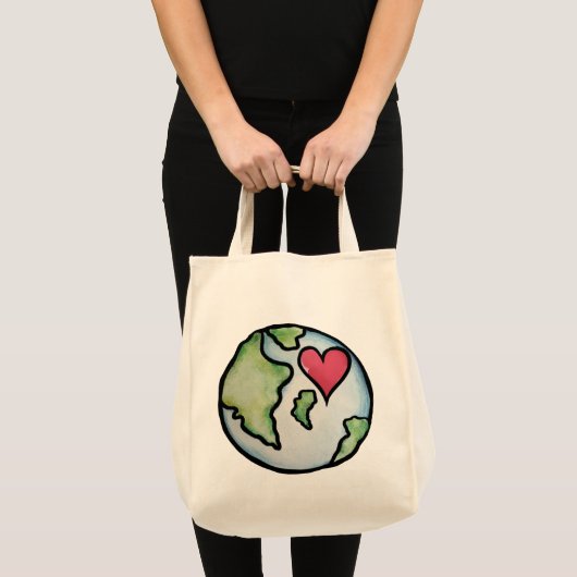 Earth Day Love Tote Bag (Voorkant (product))