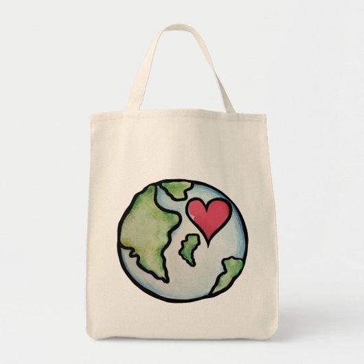 Earth Day Love Tote Bag (Voorkant)