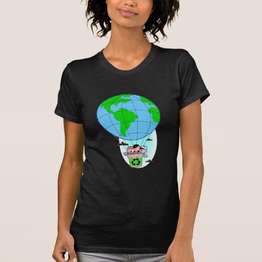 Earth Day-luchtballon T-shirt (Voorkant)