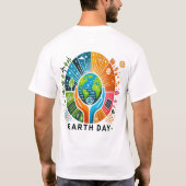 Earth Day Mannen Basic T-shirt (Achterkant)
