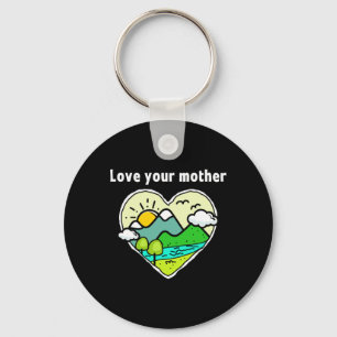 Earth Day Mannen Vrouwen Kinder Planet Earth Jubil Sleutelhanger