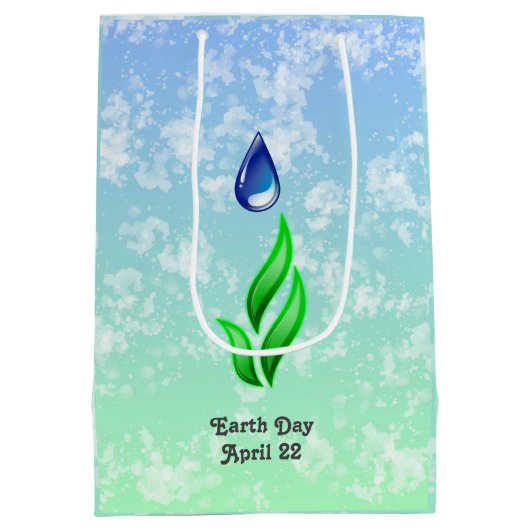 Earth Day Medium Gift Bag Medium Cadeauzakje (Achterkant)