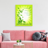 Earth Day Milieu Moderne Natuur Groen Klimaat Canvas Afdruk (Insitu (Woonkamer))