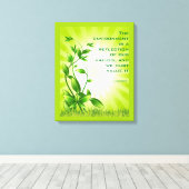 Earth Day Milieu Moderne Natuur Groen Klimaat Canvas Afdruk (Insitu (Houten vloer))