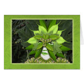 Earth Day, Moeder Natuur, Gaia Goddess, Leaf Woman (Voorkant Horizontaal)