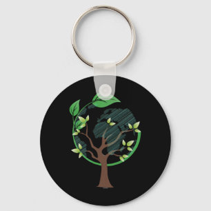 Earth Day Natuur Lover Conservationalist Environme Sleutelhanger