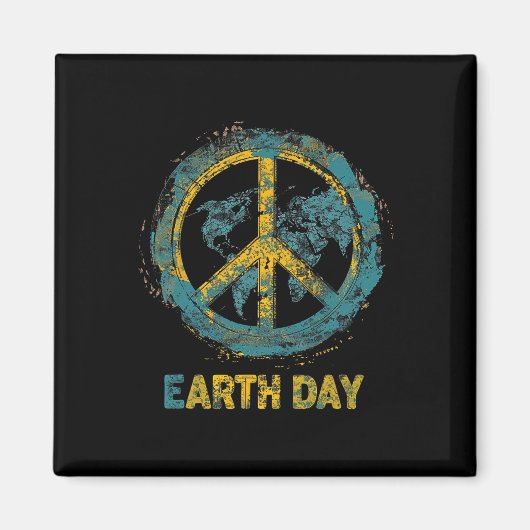 Earth Day Natuur Planet Conservation Tree Mannen V Magneet (Voorkant)