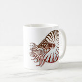 Earth Day Nautilus Coffee Mok (Voorkant rechts)