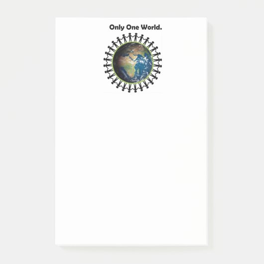 Earth Day One World Planet Earth Foto Post-it® Notes (Voorkant)