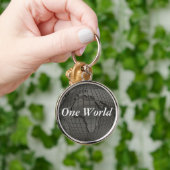 Earth Day One World-Sleutelhanger Sleutelhanger (Hand)