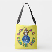 Earth Day Owl Crossbody Bag Crossbody Tas (Voorkant)