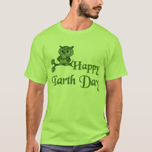Earth Day Owl T-shirt