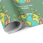 Earth Day Party Cadeaupapier (Rol Hoek)