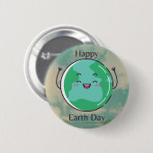 Earth Day Party Ronde Button 5,7 Cm (Voorkant /achterkant)