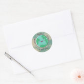 Earth Day Party Ronde Sticker (Envelop)