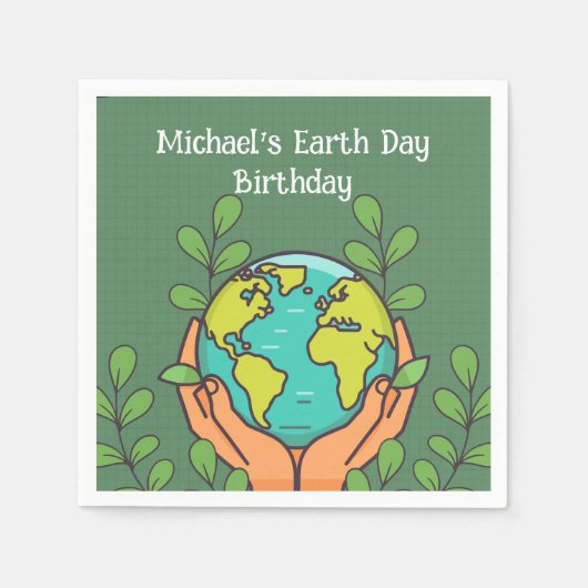 Earth Day Party Servet (Voorkant)