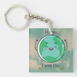 Earth Day Party Sleutelhanger