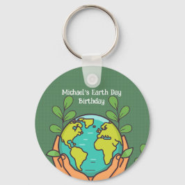 Earth Day Party Sleutelhanger