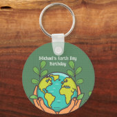 Earth Day Party Sleutelhanger (Voorkant)