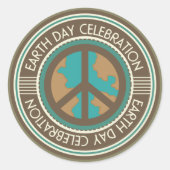 Earth Day Party Stickers  Milieu (Voorkant)