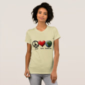Earth Day, Peace Love Earth Day T-shirt (Voorkant volledig)