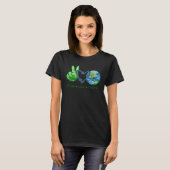 Earth Day Peace Love Earth World Peace T-shirt (Voorkant volledig)