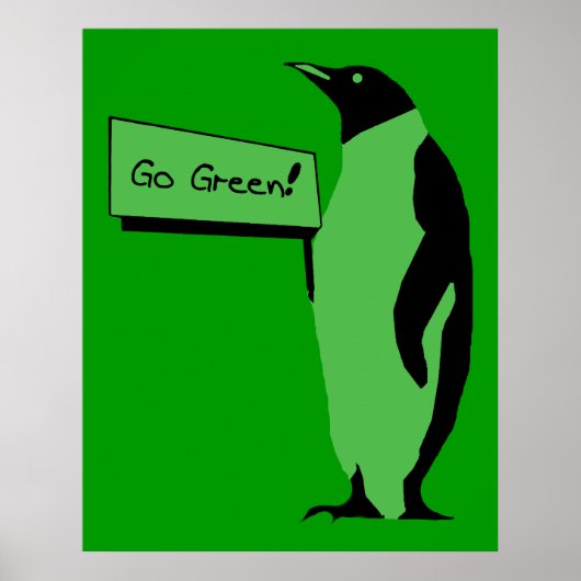 Earth Day Penguin Poster (Voorkant)