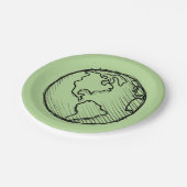 Earth Day Planet-Borden en partijaanbod Papieren Bordje (Gekanteld)
