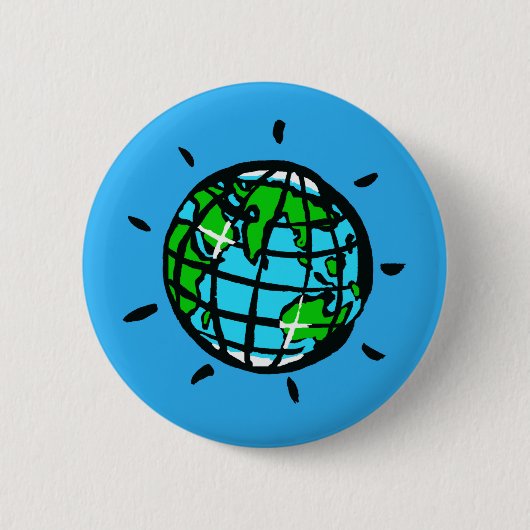 Earth Day-Planet EARTH - Conservatie. - Ecologie Ronde Button 5,7 Cm (Voorkant)