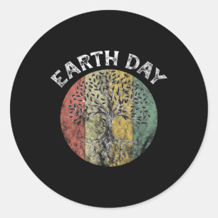 Earth Day Planet Jubileum Earth Day Day Algehele d Ronde Sticker