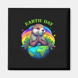 Earth Day Planet Jubileum Earth Day Magneet