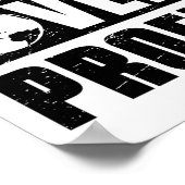 Earth Day Planet over winst voor het milieu Poster (Hoek)