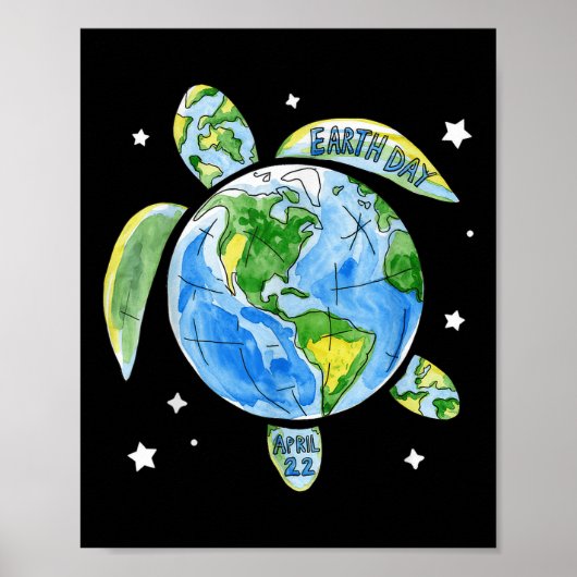 Earth Day Planet Poster (Voorkant)