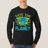 Earth Day Planet Vegan Animals Environment Generic T-shirt (Voorkant)