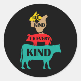 Earth Day Planet Vegan Vegetarische Milieuwet Ronde Sticker