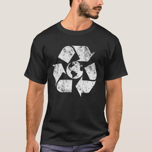 Earth Day Recycle Symbol Environmental Awareness M T-shirt (Voorkant)