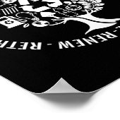 Earth Day Recyclen Hergebruik Herbekijk het behoud Poster (Hoek)