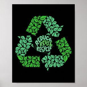 Earth Day Recyclen Logo  Recycling Gift 1 Poster