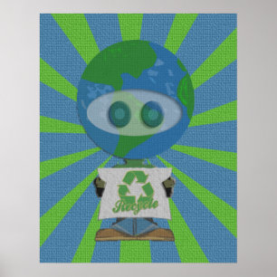 Earth Day Recyclen Poster Art