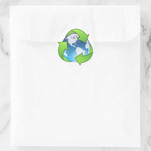 Earth Day Recyclen Sticker (Tas)