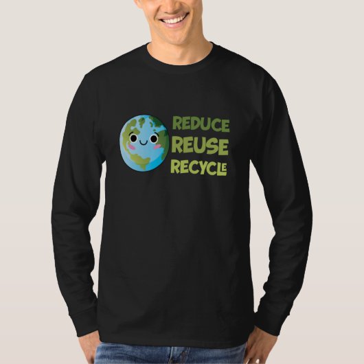 Earth Day Recycling Environment Anniversary Decora T-shirt (Voorkant)